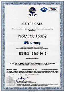 ES certifikát CE - anglická verze