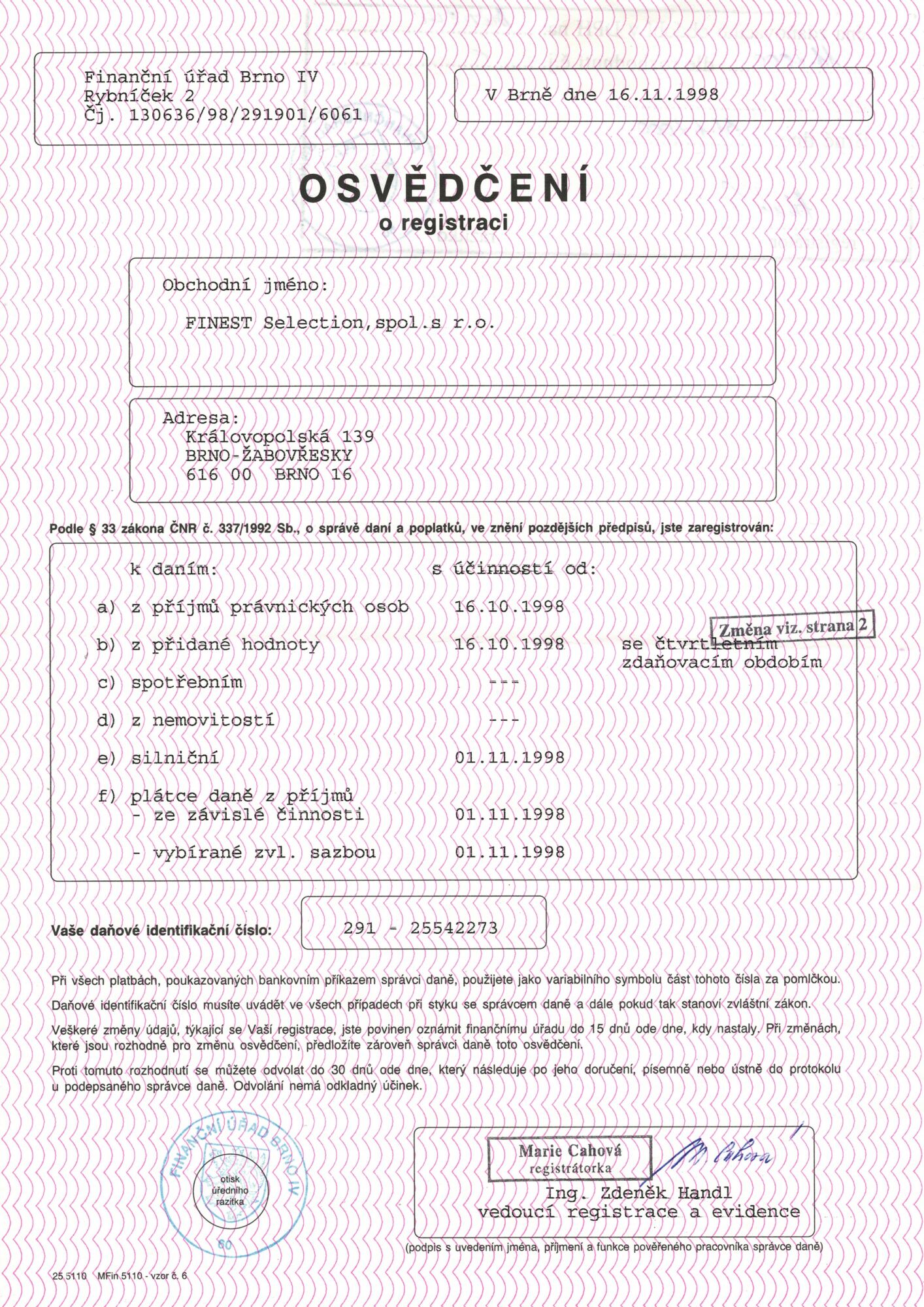 Osvědčení o odborné zkoušce